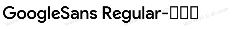 GoogleSans Regular字体转换